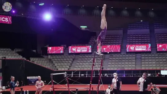 GymCastic - Vladislava Urazova (RUS) on uneven bars during podium training