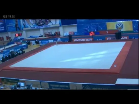 Aliya Mustafina FX, Russian Championships, 21.03.2012