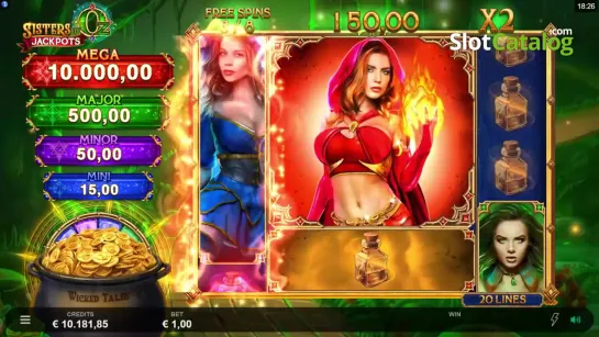 Sisters of Oz Jackpots slot Triple Edge Studios