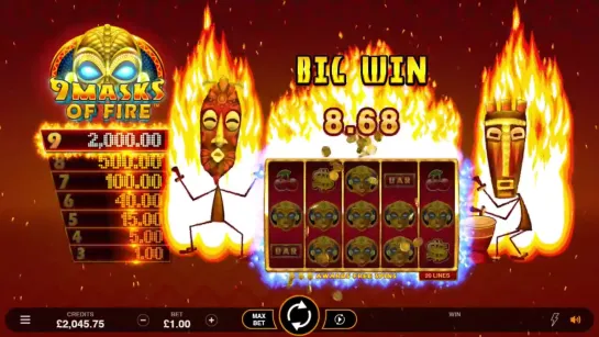 9 Masks of Fire™ Online Slot Promo