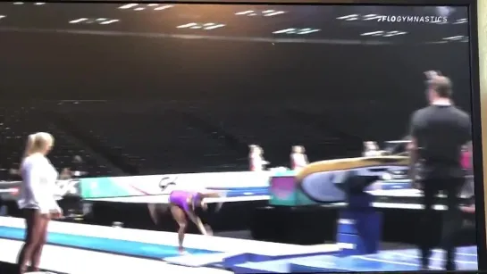 GymCastic - Simone just almost stuck her yurchenko double pike. WE LIVE IN THE TIME OF SIMONE!-1395755437228691466