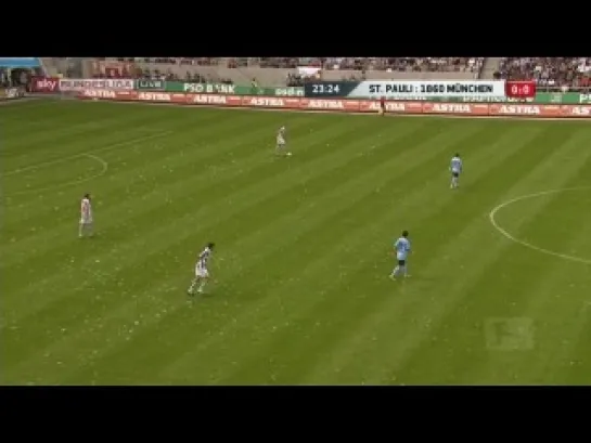 St. Pauli - 1860 Munchen (4:2) 11.09.2011 (полный матч, первый тайм) Season 2011/12.