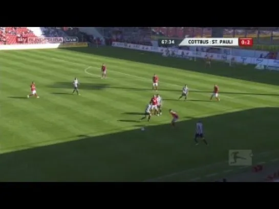 Cottbus - St. Pauli (1:4) 01.10.2011 (полный матч, второй тайм) Season 2011/12.