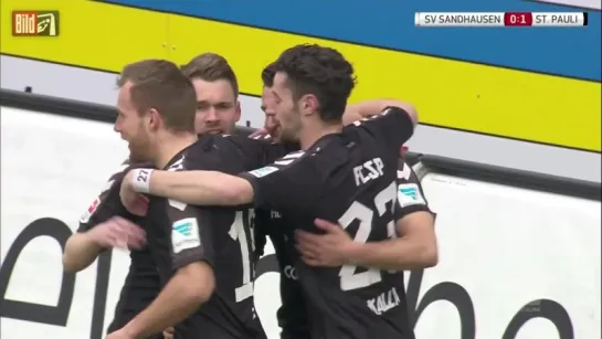 Зандхаузен - Санкт-Паули 0:2 (2. Bundesliga, 27-й тур, 2015/16)