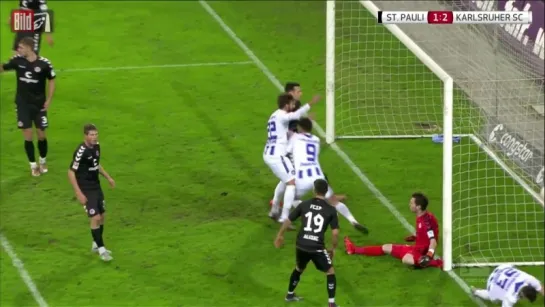 St. Pauli - Karsluher 1:2 (2. Bundesliga, 19-й тур, 2015/16)