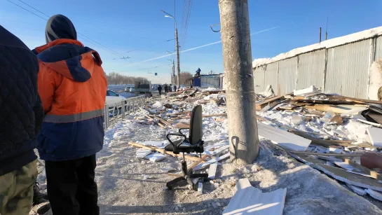 На Кирова сносят торговые ряды.