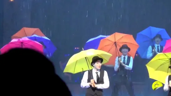 |FANCAM| 140709 @ "Singin' In The Rain" Musical (Baekhyun focus) #9