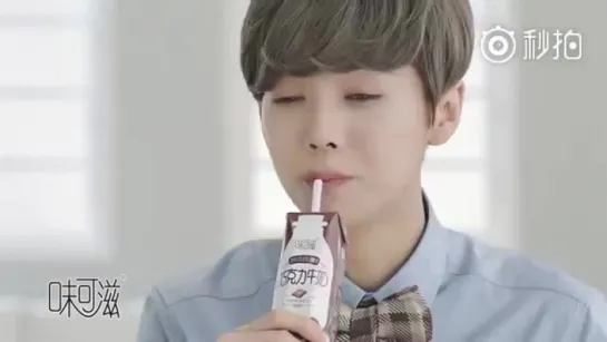 160129 #Luhan @  " Yi Li Wei Ke Zi " Chocolate Milk CF