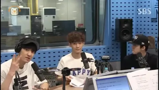 150624 EXO Chanyeol, Chen, Sehun @ Choi Hwa Jung's Power Time radio