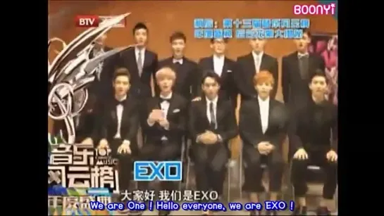 [ENG SUB] 130425 EXO @ 13th Music Awards