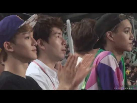 [FANCAM] 130814 Chen @ Korea VS Peru Soccer Match