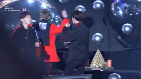 [FANCAM] 151227 EXO Baekhyun - Daddy PSY ending @ SBS Gayo Daejun (1)