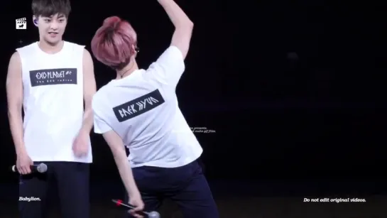 151017 EXOluxion in Guangzhou drunken fist - EXO Baekhyun