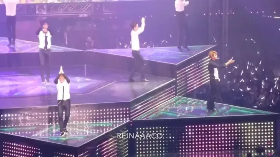 150315 EXOluXion in Seoul Dont Go Baekhyun, Sehun, Lay focus