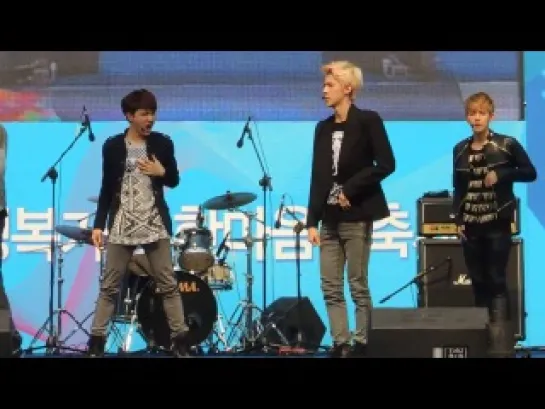 [FANCAM] 130525 EXO-K (SEHUN focus) - MAMA @ Kyungbok Family Festival