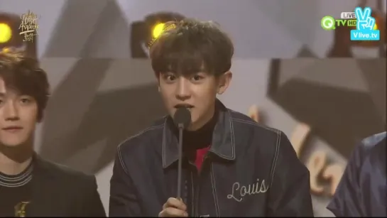 160121 2016 Golden Disk Awards EXO 글로벌 인기상