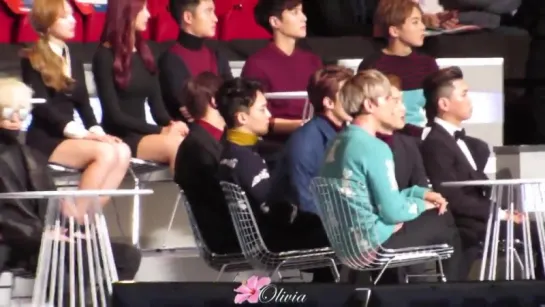 151202 EXO offstage compilation @ MAMA [Fancam]