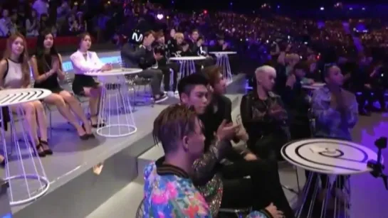 151202 BIG BANG 빅뱅 EXO 엑소 Red Velvet 레드벨벳 reaction @ MAMA 2015 [Fancam]