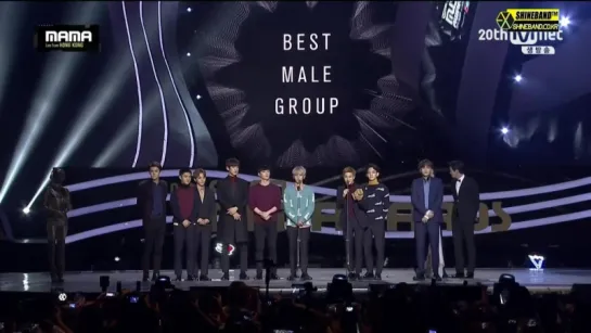 151202 EXO Best Style Fans Choice Best Group Album of the Year