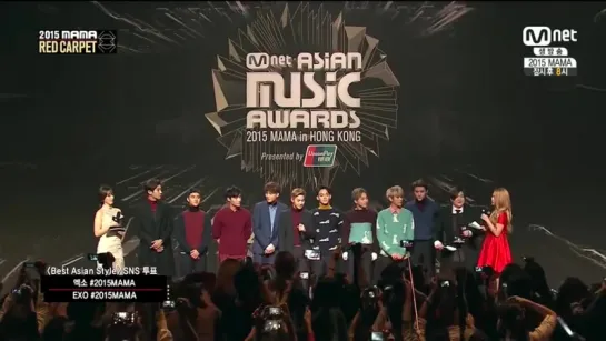 151202 [Ment] 2015 MAMA EXO Red carpet