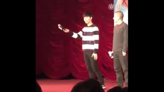 [FANCAM] 151127 EXO Lay @ "Oh My God" Movie Fanmeeting