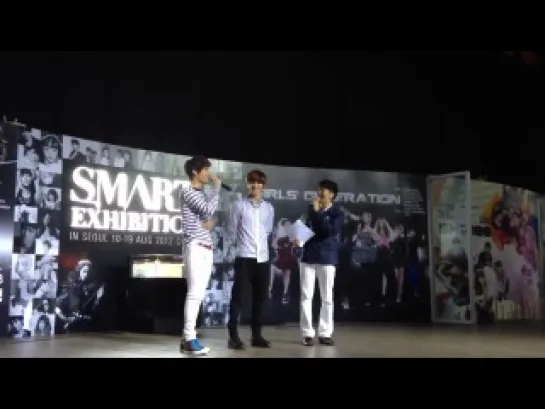 [FANCAM] 120811 Taemin and Kai @ S.M.ART EXHIBITION