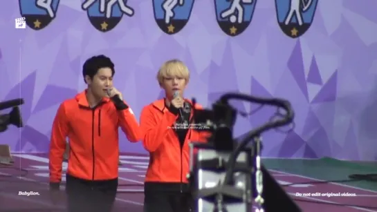 150810 EXO Baekhyun Suho открытие MBC Idol Sport Championship