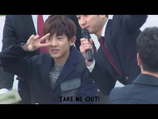 |FANCAM| 131201 Nature Republic Fansign (Chanyeol focus)