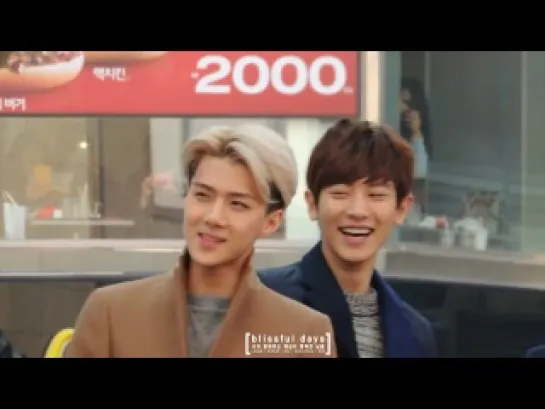 |FANCAM| 131201 Nature Republic Fansign (Chanyeol & Sehun focus)