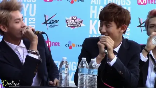 |FANCAM| 130825 #ChanRis choose a roommate @ KCON 2013  Fanmeeting