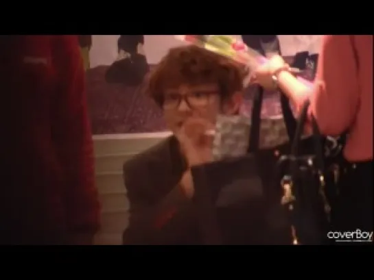 [FANCAM] 120425 cute Chanyeol EXO-K fansign