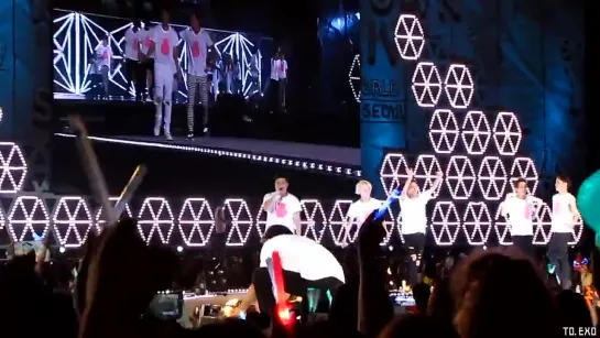 |FANCAM| 140815 SMTOWN Live Tour IV in Seoul @ ENDING (Chanyeol focus)