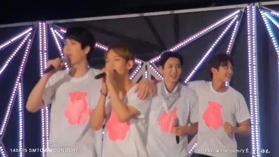 |FANCAM| 140815 SMTOWN Live Tour IV in Seoul @ ENDING (Cute Chanyeol focus)