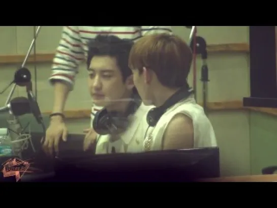 |fancam| 130626 kiss the radio - chanyeol focus