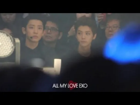 |FANCAM| 140321 Seoul Fashion Week (Chanyeol & Luhan focus)