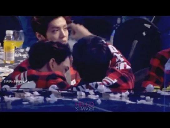 |FANCAM| 140123 Seoul Music Awards (Chanyeol & Kai focus)