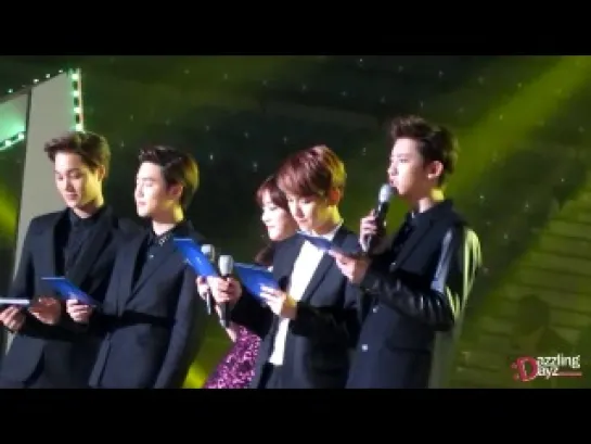 |FANCAM| 131114 Melon Music Awards 2013 (Chanyeol, Baekhyun, Suho & Kai)