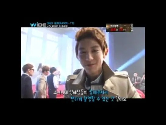 120503 Mnet wide - SNSD TaeTiSeo 'Twinkle MV BTS