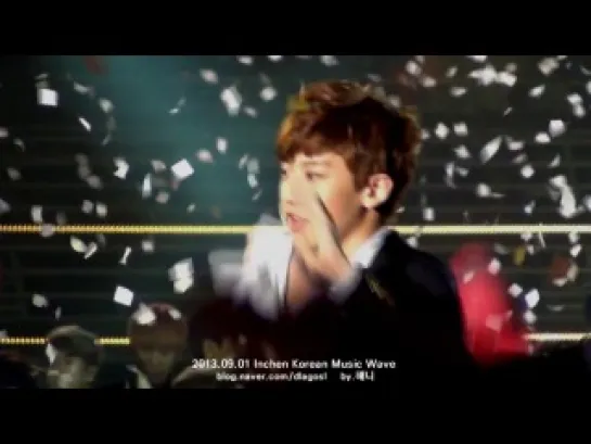 |FANCAM| 120901 Incheon Korea Music Wave ending (Chanyeol focus)