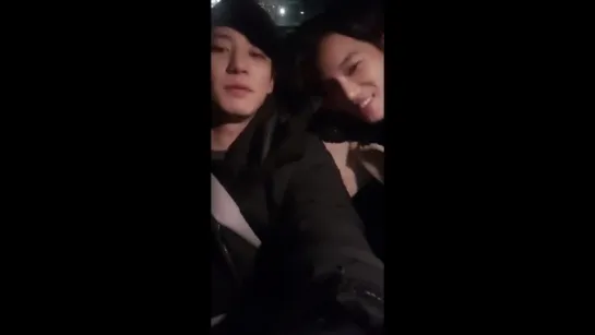 180111 EXO Chanyeol  @ real__pcy  live on Instagram