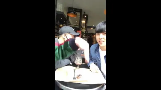 170329 EXO Chanyeol  @ kasper0524 live Instagram