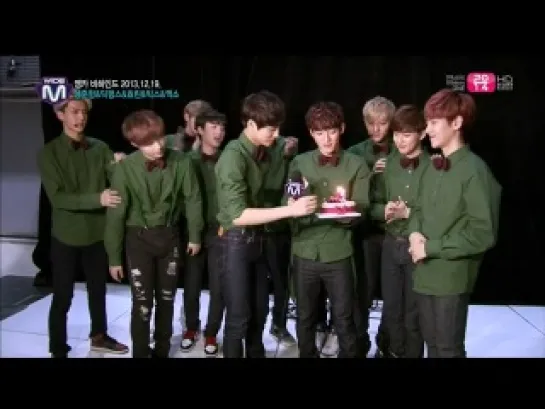 [1080P] 131226 EXO  Mnet Wide News