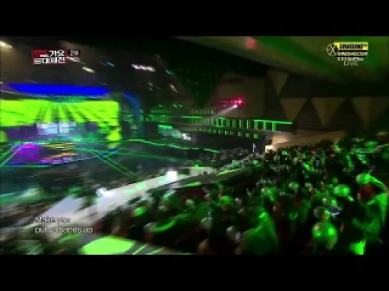 |VIDEO| 131231 Chanyeol, Amber, Key & Kris - Like a G6 @ MBC Gayo Daejun