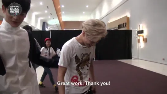 151225 EXO MAMA 2015 Backstage - Hello From SHINee, f(x), EXO, TTS