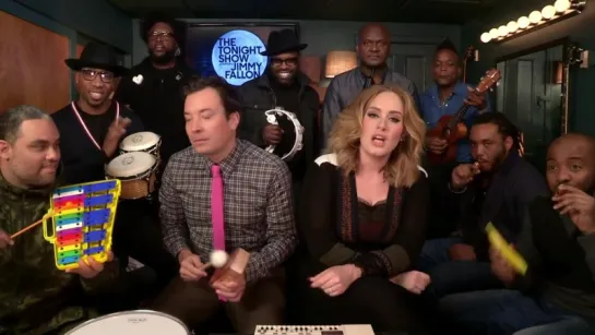 Jimmy Fallon, Adele  The Roots Sing Hello (w-Classroom Instruments)