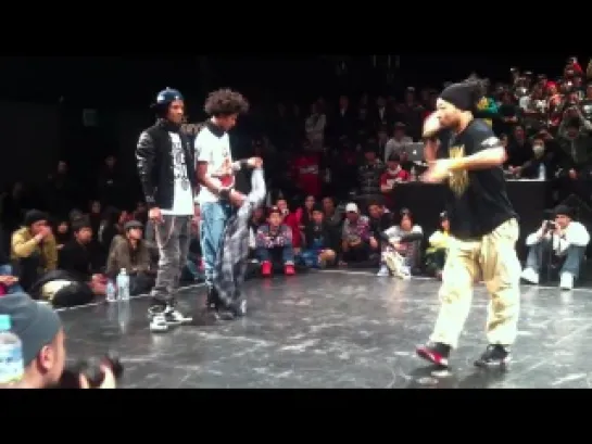 Kento&Candoo vs Les Twins Juste Debout Japan Final 2011. 1. 11[HD]