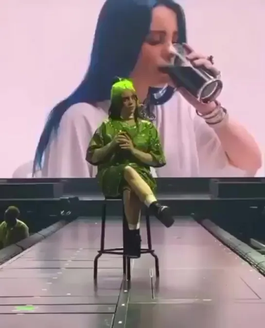 billie performing "when the party's over" in miami