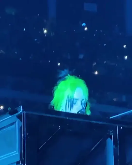 billie performing "lovely" in orlando