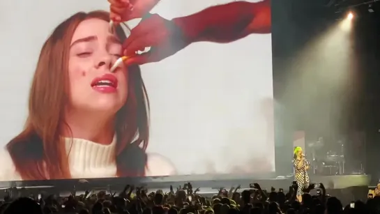 billie performing "xanny" in orlando