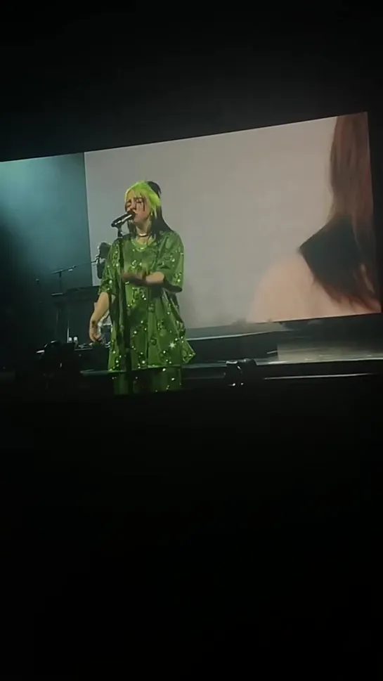 billie performing "xanny" in miami